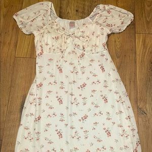 No Boundaries off white floral dress